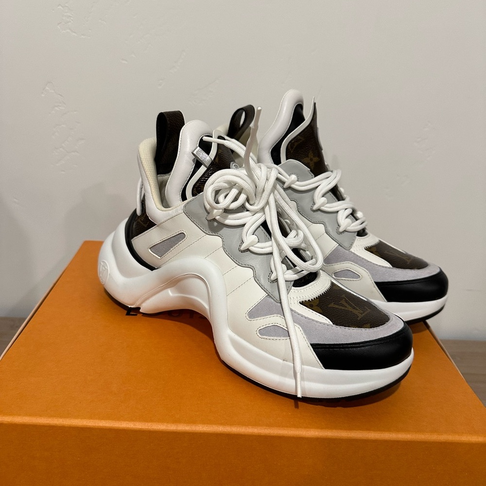 Size 39 Louis Vuitton archlight sneakers. Worn one time to indoor event.